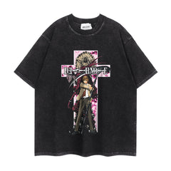 Trendy Death Note Cotton Washed T-shirt