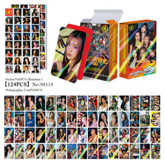124 KPOP Laser Cards Sticker Collection