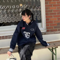 Kpop Jennie Baseball Jersey V-neck Shirt