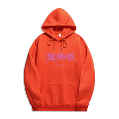 Unisex Kpop Letter Printed Solid Color Hoodie