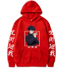 Unisex Anime Pattern Print Casual Hoodie