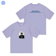 Unisex Kpop SEVEN Printed Short-sleeved T-shirt