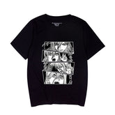 Women's Anime Graffiti Round Neck T-shirt