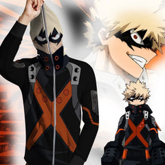 Trendy Cool 3D Anime Cosplay Zipper Hoodie