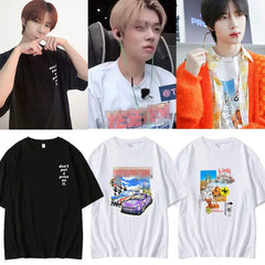 Yeonjun Beomgyu Same Printed Short-sleeved T-shirt