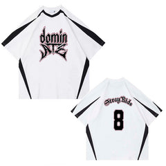 Unisex Kpop Printed Short-sleeved T-shirt