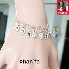 KPOP PHARITA RUKA CHIQUITA RORA Letter Bracelet