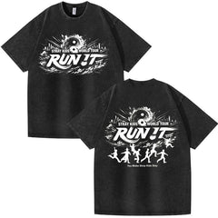 SKZ World Tour Run It LOGO Printed Tee