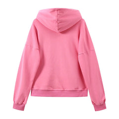 Winter Giselle Karina Ningning Logo Pink Hoodie Top