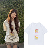 Eunchae Same Printed Cotton Short-sleeved T-shirt