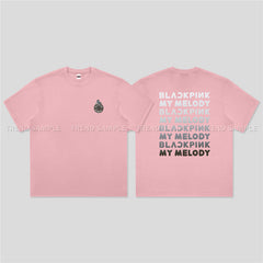 BP MELODY Letter Printed Short-sleeved T-shirt