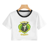 Loki's Girl Sexy Crop White T-Shirt