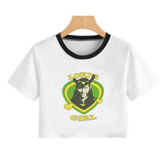 Loki's Girl Sexy Crop White T-Shirt