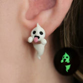 Funny Cute Little Ghost Stud Earrings