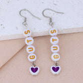 GUTS SOUR Letter Earrings