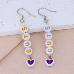 GUTS SOUR Letter Earrings