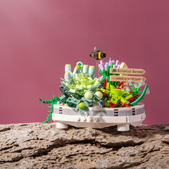 Cherry Blossom Potted Plant Building Block Ornament