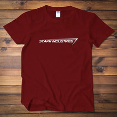 Unisex Stark Industries Print Loose Short-sleeved T-shirt