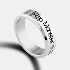 KPOP Name Logo Ring Jewelry
