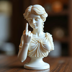 Vienna Muse Statue Middle Finger Ornament