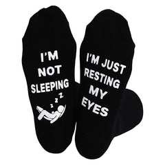 Funny Letter Medium Tube Socks