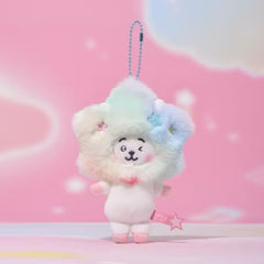 BANGTAN Tie-dye Star Plush Doll Keychain