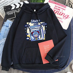 Unisex Cute Ganyu Graphic Print Plush Hoodie