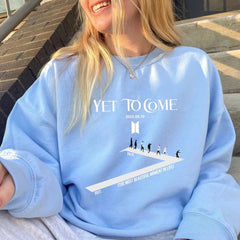 Lovely YET TO COME Printed Loose Sweatshirt