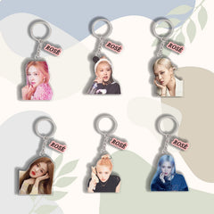 ROSE Acrylic Pendant Keychain Set