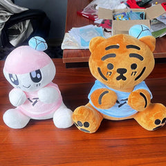 Kpop Cartoon Tiger Rabbit Plush Toy Doll Pendant