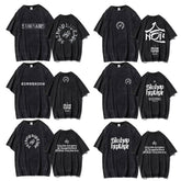 Kpop Hop Washed Short-sleeved T-shirt