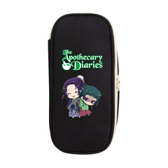 Red and Black Anime Zipper Pencil Case