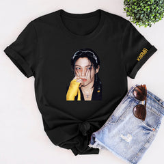 Unisex KPOP Album Graphic Print Cotton T-Shirt