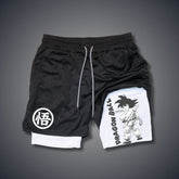 Casual Anime Printed Drawstring Sports Shorts