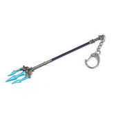 Game Poseidon Trident Keychain Pendant