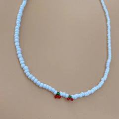 Versatile Cherry Beads Beaded Necklace