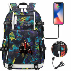 Leisure TVD Print Large-capacity Backpack