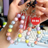 BM Candy Color Crystal Beaded Lanyard