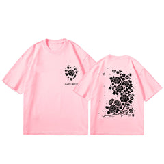 Suga Agust D Flower Print Short-sleeved Shirt