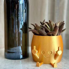Creative Middle Finger Flower Pot Ornaments