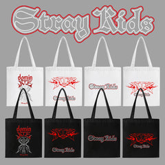 Kpop Logo Zipper Canvas Bag