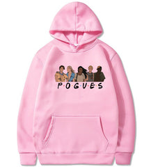 Casual Pogues Print Loose Hoodie