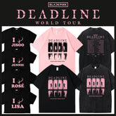 KPOP DEADLINE Printed Short Sleeve Cotton T-Shirt