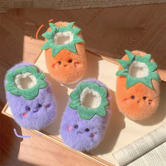Tomato & Eggplant Slippers