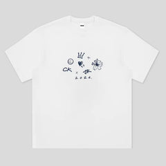 JK LOGO Round Neck Cotton T-shirt