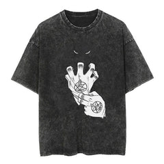 Vintage Anime Washed Loose Short Sleeve T-shirt
