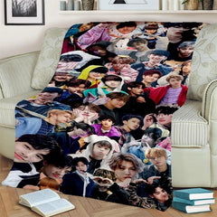 SKZ Theme Flannel Blanket