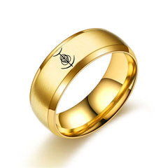 Chic Game Pattern Stainless Steel Ring