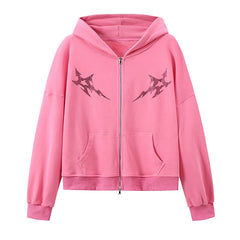 Winter Giselle Karina Ningning Logo Pink Hoodie Top