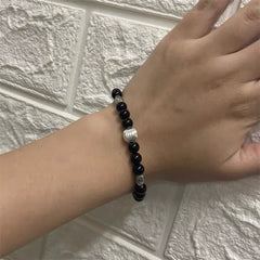 Jung Kook Black Agate Bracelet